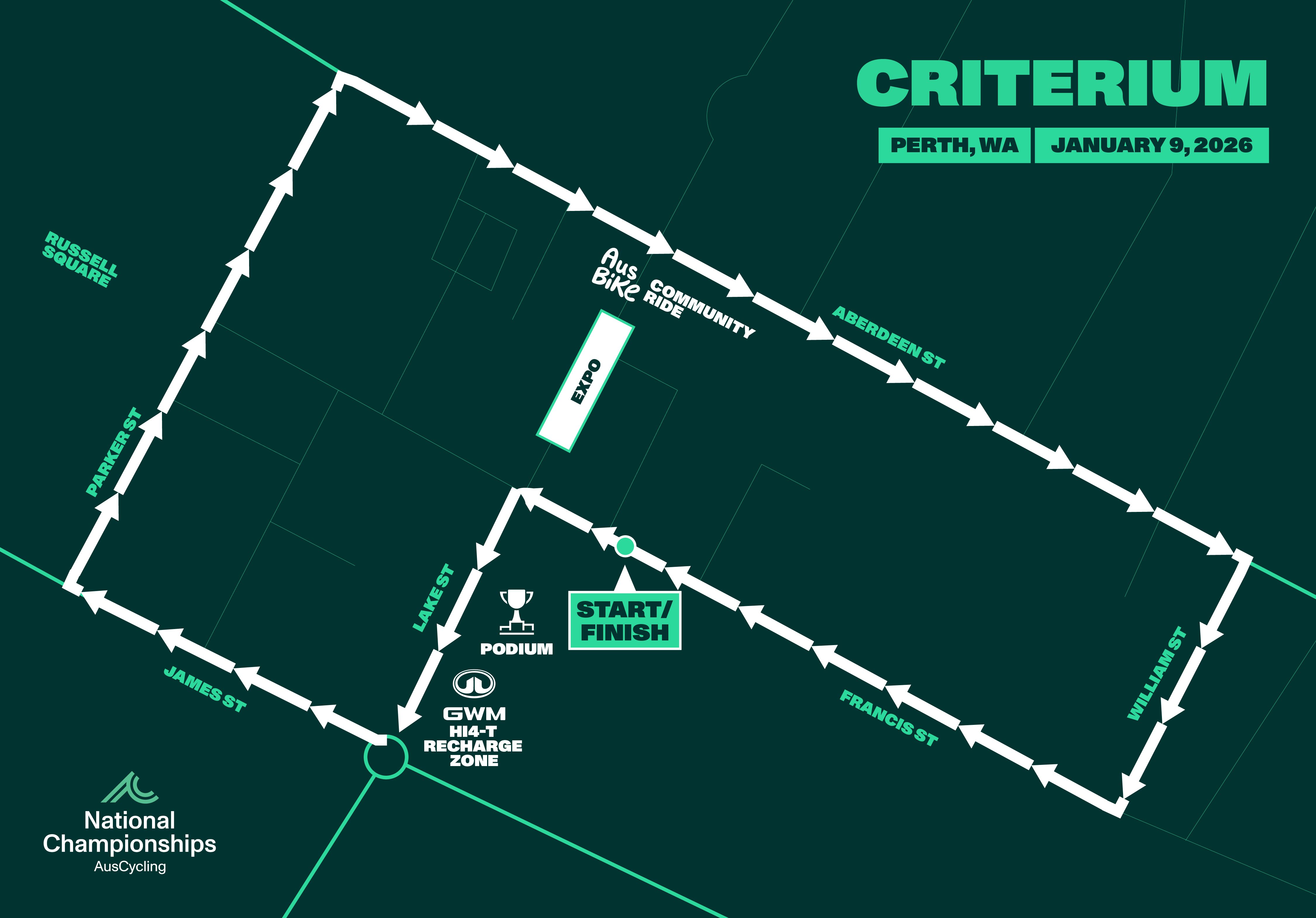 2026 Criterium Spectator Map